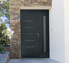 Porte d’entrée aluminium moderne sur mesure